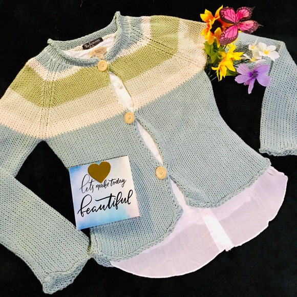 Reference Point Sweaters - Cardigan cotton spring sweater